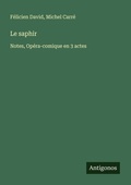 Cover: Le saphir - Antigonos Verlag