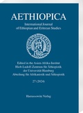 Bild: Aethiopica 27 (2024) - Harrassowitz Verlag