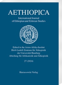 Abbildung von: Aethiopica 27 (2024) - Harrassowitz Verlag