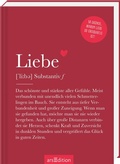 Cover: Liebe (Substantiv, f) - arsEdition