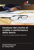 Cover: Gestione del rischio di credito e performance della banca - Edizioni Sapienza