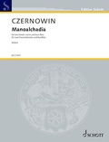 Cover: Czernowin: Manoalchadia for Two Female Voices and Bass Flute Vocal and Performing Score - Schott