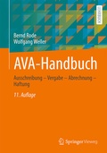 Abbildung von: AVA-Handbuch - Springer Vieweg