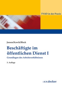 Abbildung von: Beschäftigte im Öffentlichen Dienst I (Ebook) 3. Auflage - R. v. Decker