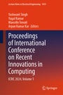 Cover: Proceedings of International Conference on Recent Innovations in Computing - Springer Nature Switzerland AG