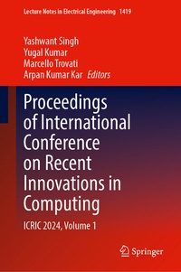 Abbildung von: Proceedings of International Conference on Recent Innovations in Computing - Springer Nature Switzerland AG