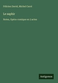 Cover: Le saphir - Antigonos Verlag
