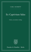 Cover: Ex Captivitate Salus - Duncker & Humblot