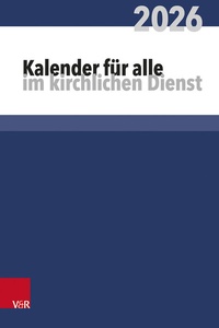 Abbildung von: Kalender für alle im kirchlichen Dienst - Vandenhoeck & Ruprecht