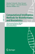 Cover: Computational Intelligence Methods for Bioinformatics and Biostatistics - Springer
