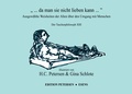 Cover: " ... da man sie nicht lieben kann ..." - Petersen, H Ch