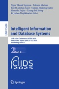 Cover: Intelligent Information and Database Systems - Springer