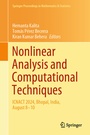 Cover: Nonlinear Analysis and Computational Techniques - Springer