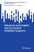 Cover: Advances and Insights into AI-Created Disability Supports - Springer