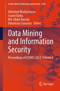 Enlarge image Cover: Data Mining and Information Security - Springer Nature Switzerland AG