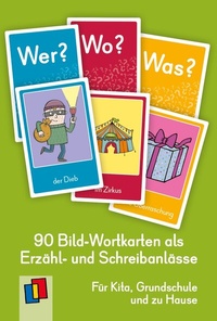 Abbildung von: Wer? Wo? Was? 90 Bild-Wortkarten als Erzähl- und Schreibanlässe - Verlag an der Ruhr