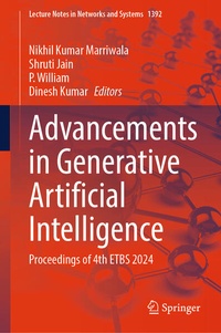 Enlarge image Cover: Advancements in Generative Artificial Intelligence - Springer