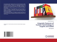 Abbildung von: Linguistic Features of Custom Terminology in English and Uzbek - LAP Lambert Academic Publishing