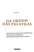 Cover: DA ORDEM DAS PALAVRAS - Editora da Unicamp