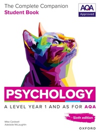 Abbildung von: A Level Psychology: The Complete Companions for AQA Psychology A Level: Year 1 and AS Student Book, 6th Edition - Oxford University Press