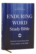 Cover: Enduring Word Study Bible: Pastoral Commentary from Every Chapter of the Bible (NKJV, Hardcover, Red Letter, Comfort Print) - Thomas Nelson Publishers