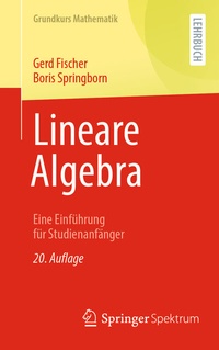 Abbildung von: Lineare Algebra - Springer Spektrum
