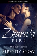 Cover: Zhara's Fire (Midnight's Jewels, #4) - evernightpublishing