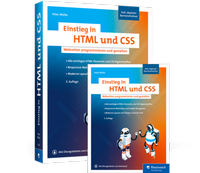 Abbildung von: Einstieg in HTML und CSS - Rheinwerk