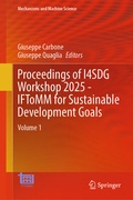 Cover: Proceedings of I4SDG Workshop 2025 - IFToMM for Sustainable Development Goals - Springer
