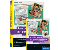 Enlarge image Cover: Roboter-Autos mit dem Raspberry Pi - Rheinwerk