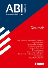 Abbildung von: STARK Deutsch - Abi - Auf einen Blick! 2026 Sachsen - Stark Verlag