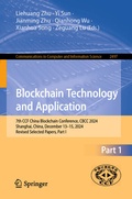 Cover: Blockchain Technology and Application - Springer Nature Switzerland AG