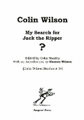 Cover: My Search for Jack the Ripper - Paupers' Press