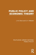 Cover: Public Policy and Economic Theory - Routledge