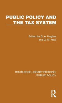 Enlarge image Cover: Public Policy and the Tax System - Routledge