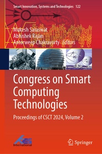 Enlarge image Cover: Congress on Smart Computing Technologies - Springer Nature Switzerland AG