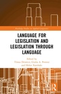 Cover: Language for Legislation and Legislation through Language - Routledge