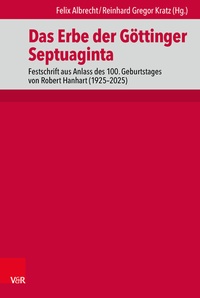 Enlarge image Cover: Das Erbe der Göttinger Septuaginta - Vandenhoeck & Ruprecht