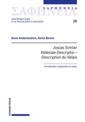 Cover: Josias Simler, Vallesiae Descriptio - Description du Valais - Schwabe Verlagsgruppe AG Schwabe Verlag
