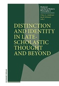 Cover: Distinction and Identity in Late-Scholastic Thought and Beyond - Schwabe Verlagsgruppe AG Schwabe Verlag