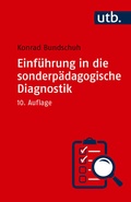 Bild: Einf&uuml;hrung in die sonderp&auml;dagogische Diagnostik - UTB