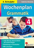 Cover: Wochenplan Grammatik / Klasse 4 - KOHL VERLAG Der Verlag mit dem Baum