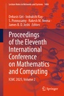 Cover: Proceedings of the Eleventh International Conference on Mathematics and Computing - Springer