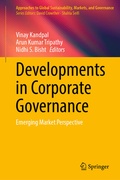 Cover: Developments in Corporate Governance - Springer Nature Switzerland AG