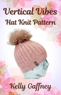 Cover: Vertical Vibes Beanie (DK Knit Patterns) - Kelly Gaffney