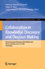 Cover: Collaboration in Knowledge Discovery and Decision Making - Springer