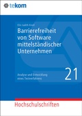 Cover: Barrierefreiheit von Software mittelst&auml;ndischer Unternehmen - tcworld