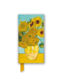 Abbildung von: Schmales Hardcover-Notizbuch: Vincent van Gogh, Sonnenblumen - Flame Tree Publishing