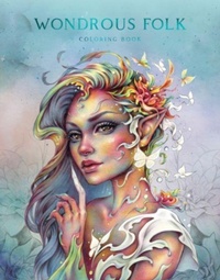 Enlarge image Cover: Wondrous Folk Coloring Book - Blue Angel Gallery