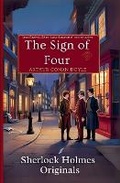 Cover: The Sign of the Four (With Annotations & Modern Illustrations) - Green Whales Press